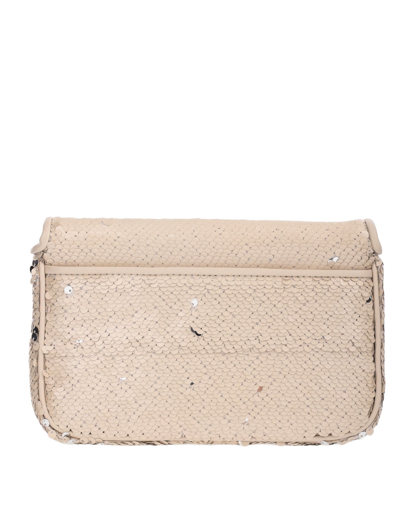 MARC JACOBS THE J MARC SHOULDER BAG WITH CREAM SEQUINS