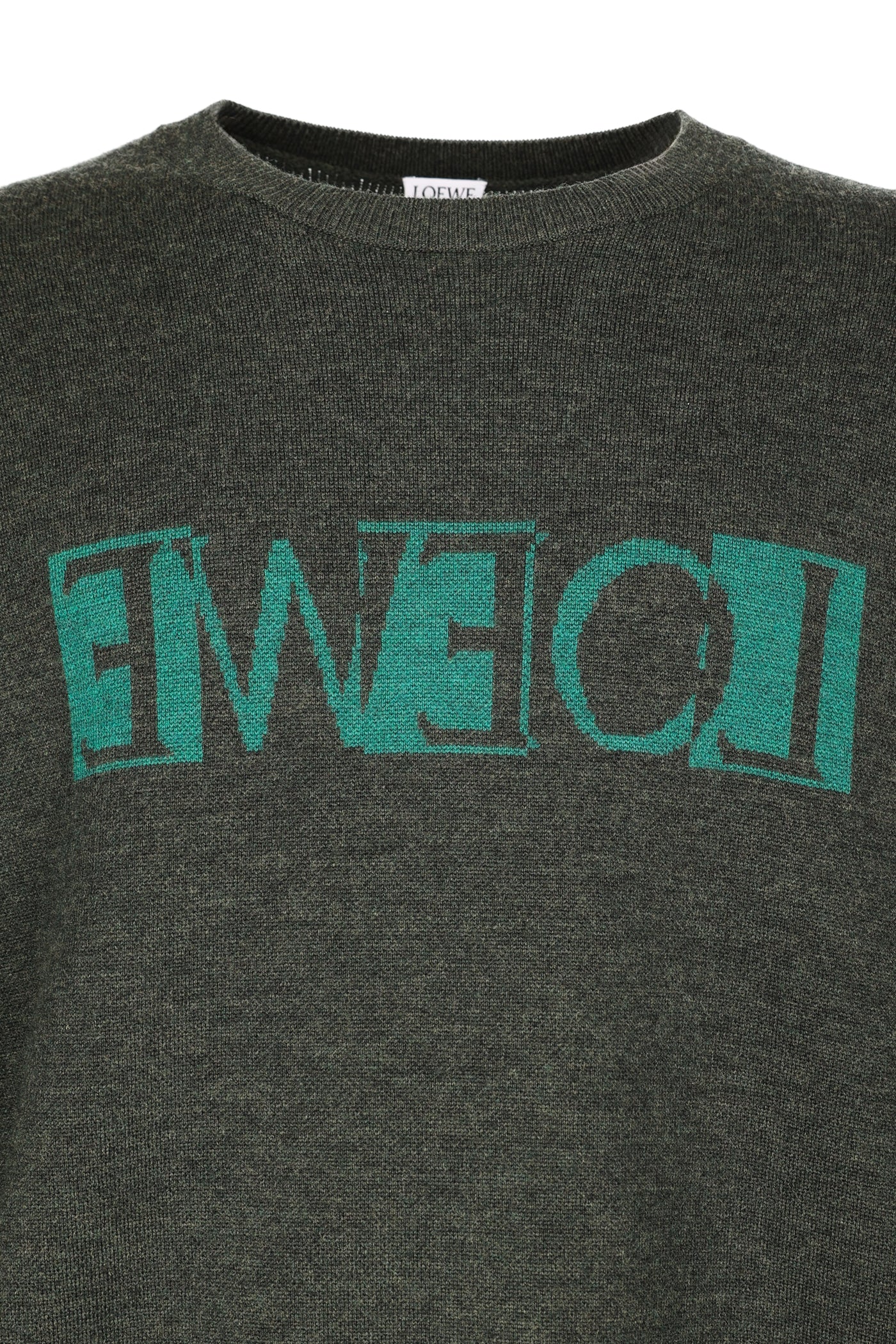 LOEWE MIRROR LOGO CREW KNIT