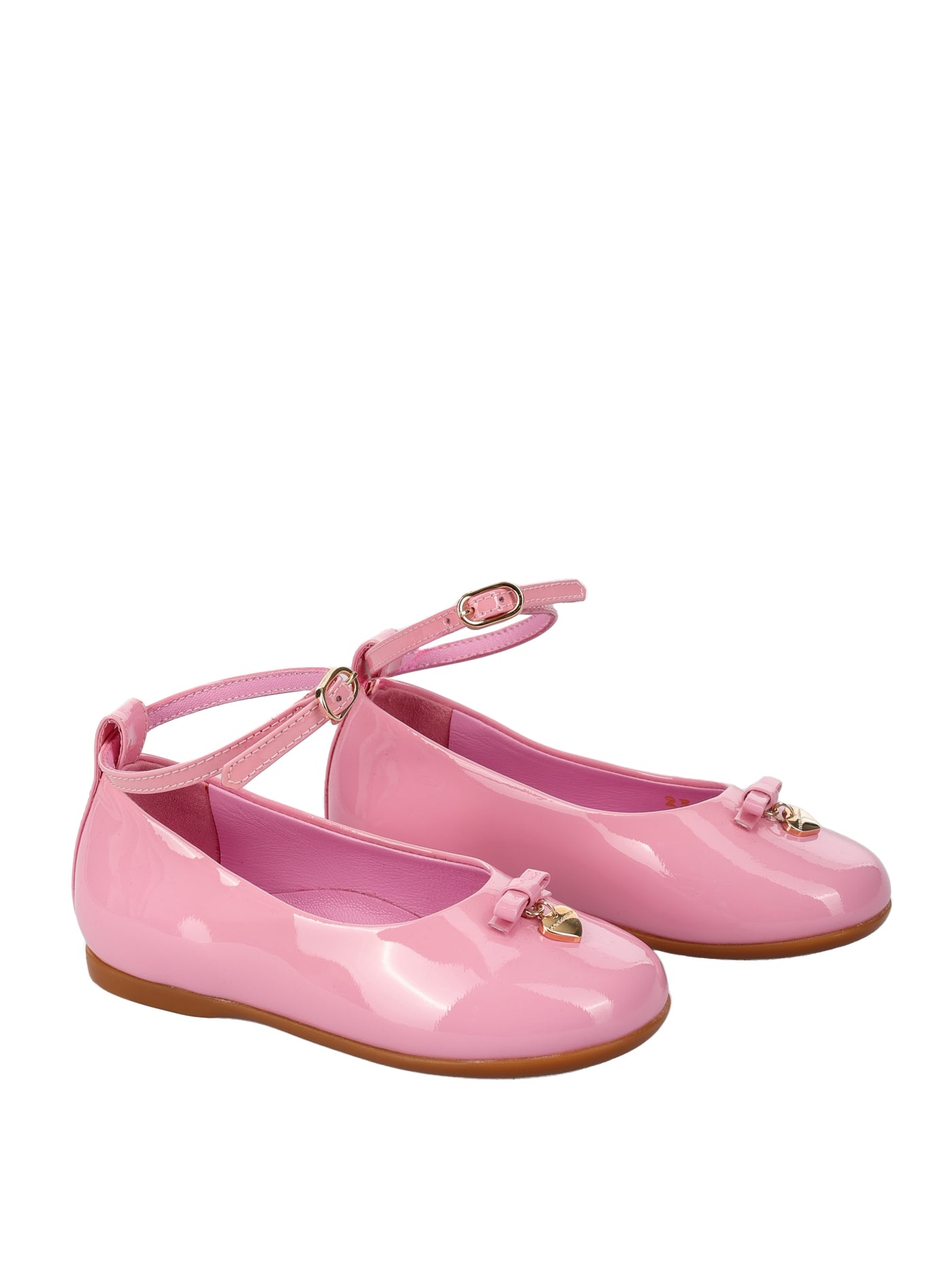 DOLCE & GABBANA KIDS LEATHER BALLERINAS