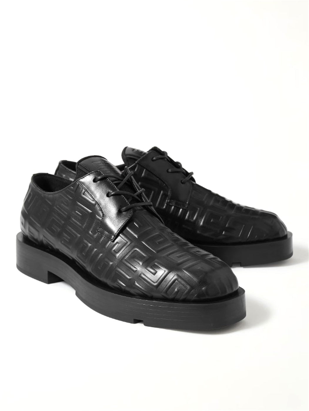 GIVENCHY 4G EMBOSSED LACE UP DERBY