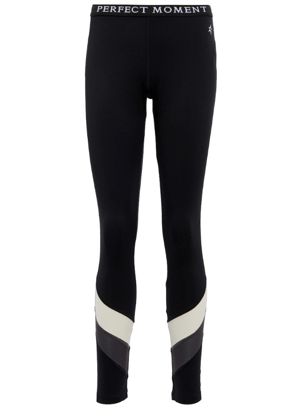 PERFECT MOMENT CHEVRON BASE LAYER LEGGINGS BLACK