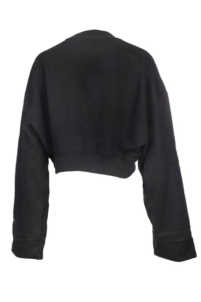 OFF WHITE BLACK CROPPED SWEATSHIRT 