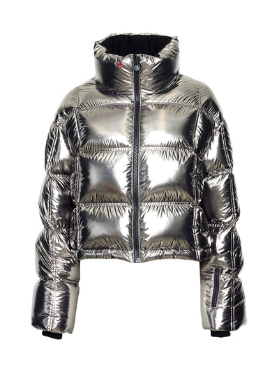 PERFECT MOMENT NEVADA DUVET SKI JACKET SILVER HP FOIL