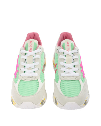 PREMIATA FLUO GREEN SNEAKERS 