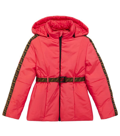 FENDI KIDS DOWN PADDED REVERSIBLE SKI JACKET