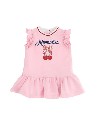 MONNALISA KIDS CHERRY PRINT GIRLS DRESS