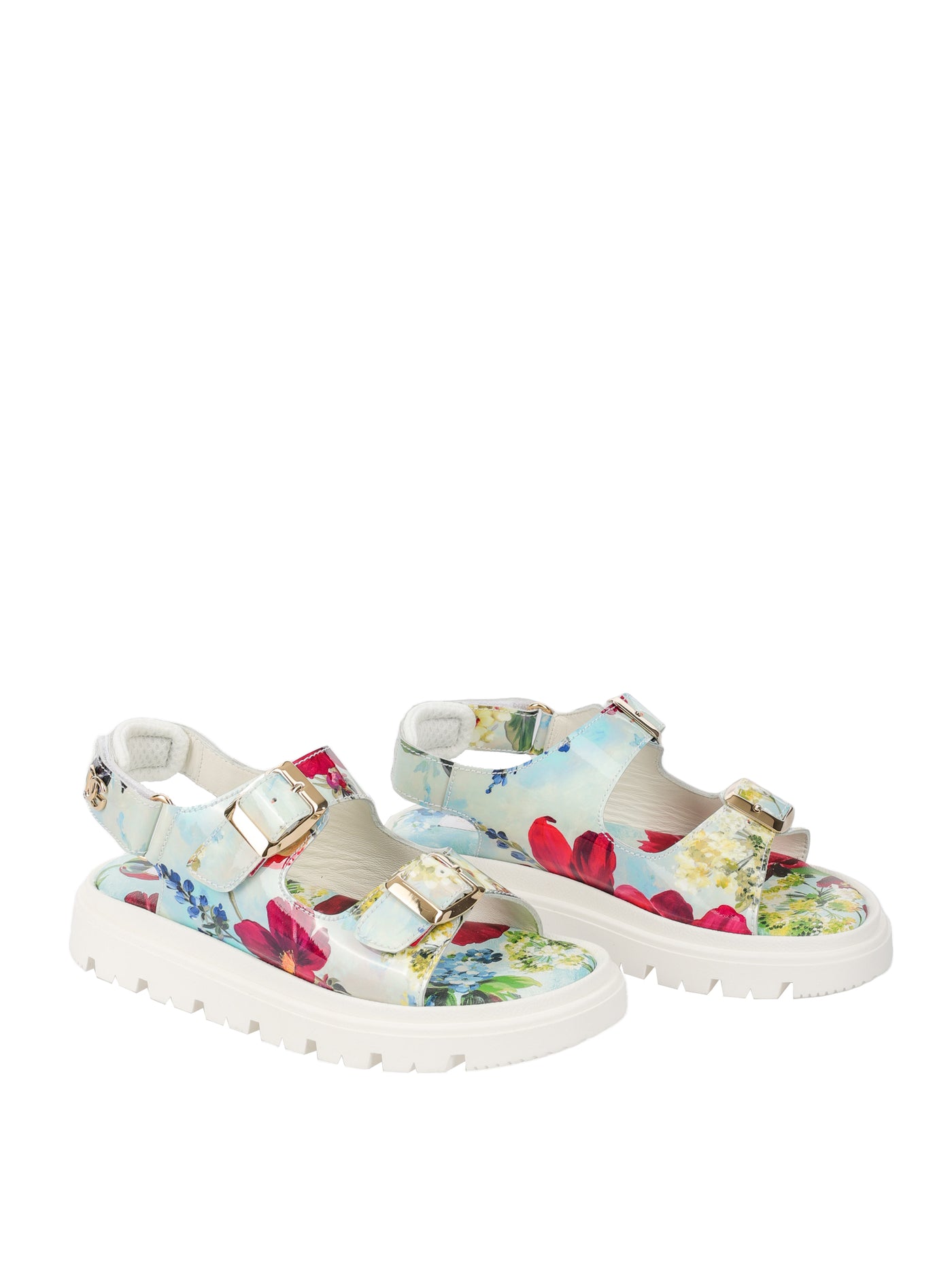 DOLCE & GABBANA KIDS LEATHER SANDALS