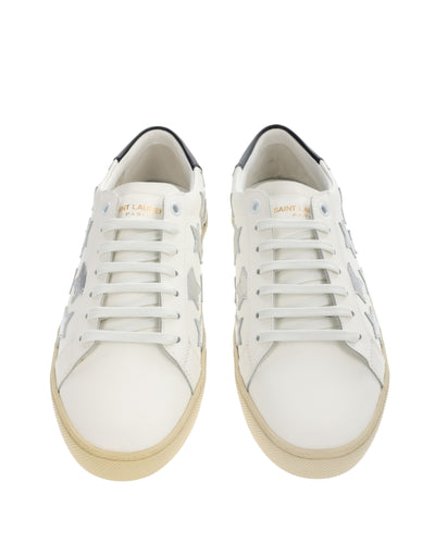 SAINT LAURENT COURT CLASSIC SL/06 LEATHER SNEAKERS