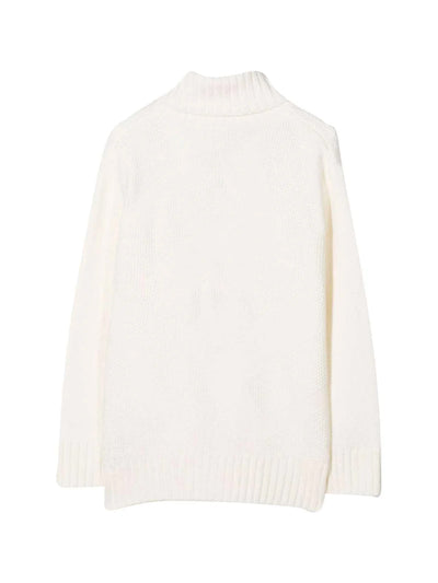 FENDI KIDS FF KNIT TURTLENECK PULLOVER