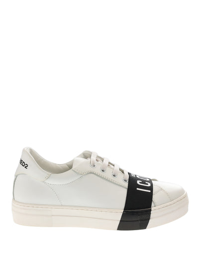 DSQUARED2 KIDS LEATHER SNEAKERS