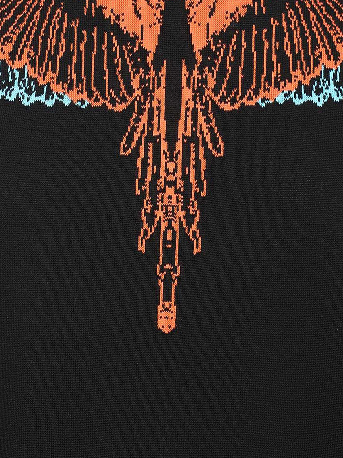 MARCELO BURLON WINGS BLACK SWEATER