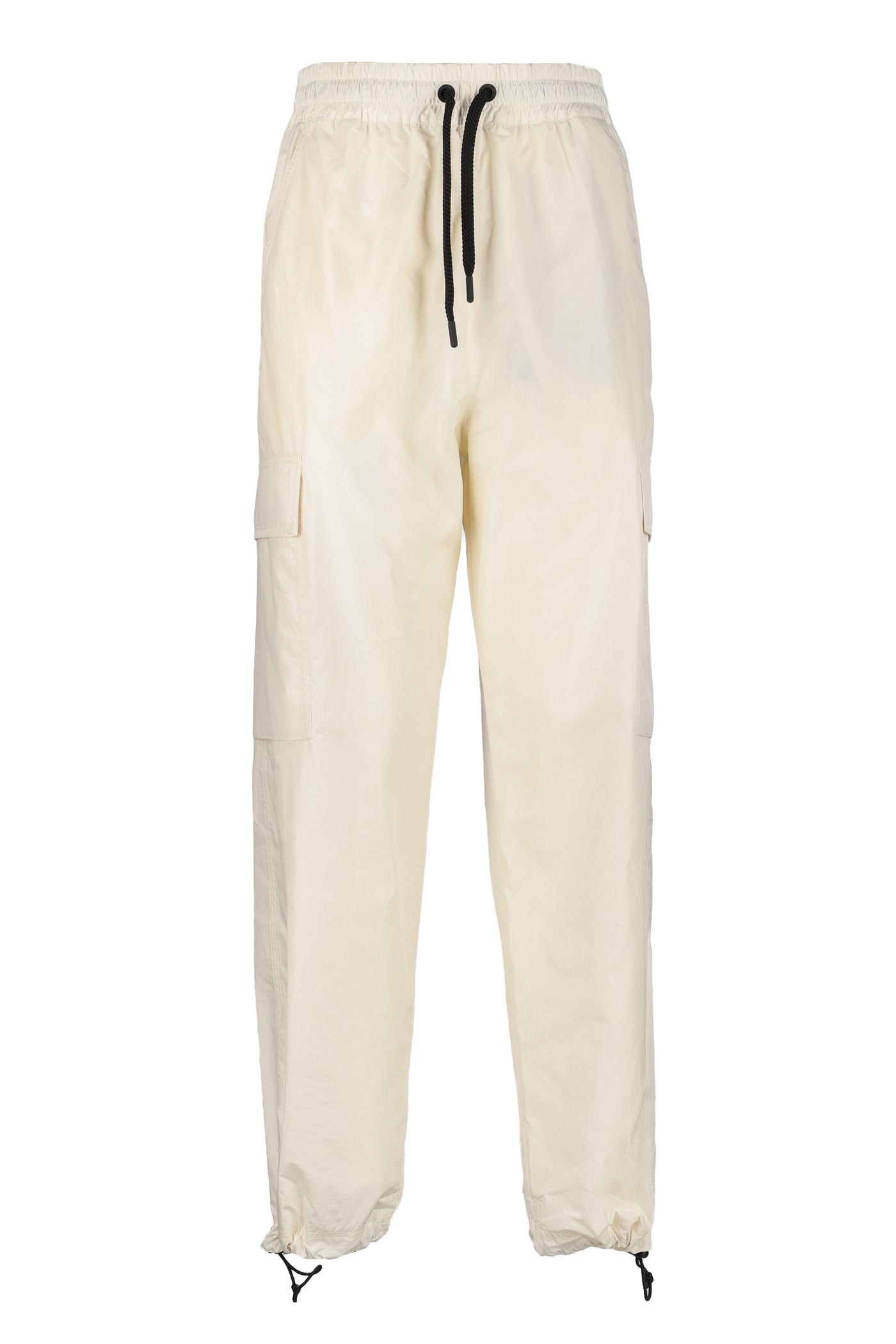 MONCLER GRENOBLE WHITE TROUSERS 