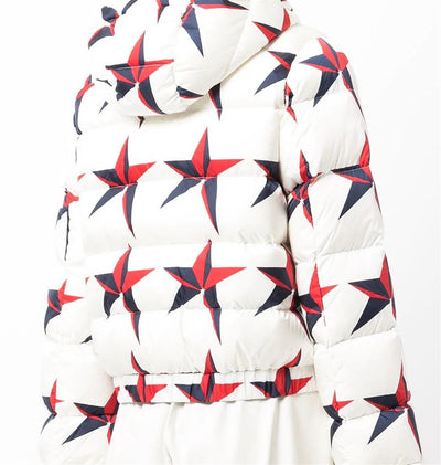 PERFECT MOMENT POLAR FLARE JACKETS STAR PRINT SNOW WHITE