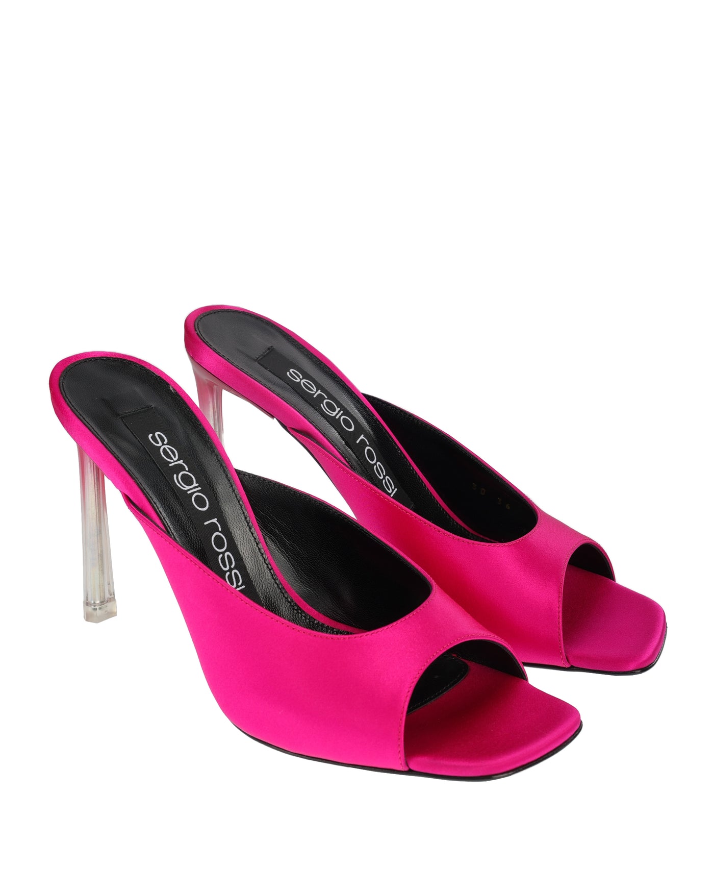 SERGIO ROSSI FUCHSIA HEELED SANDAL 