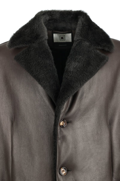 KIRED BY KITON LEATHER COAT