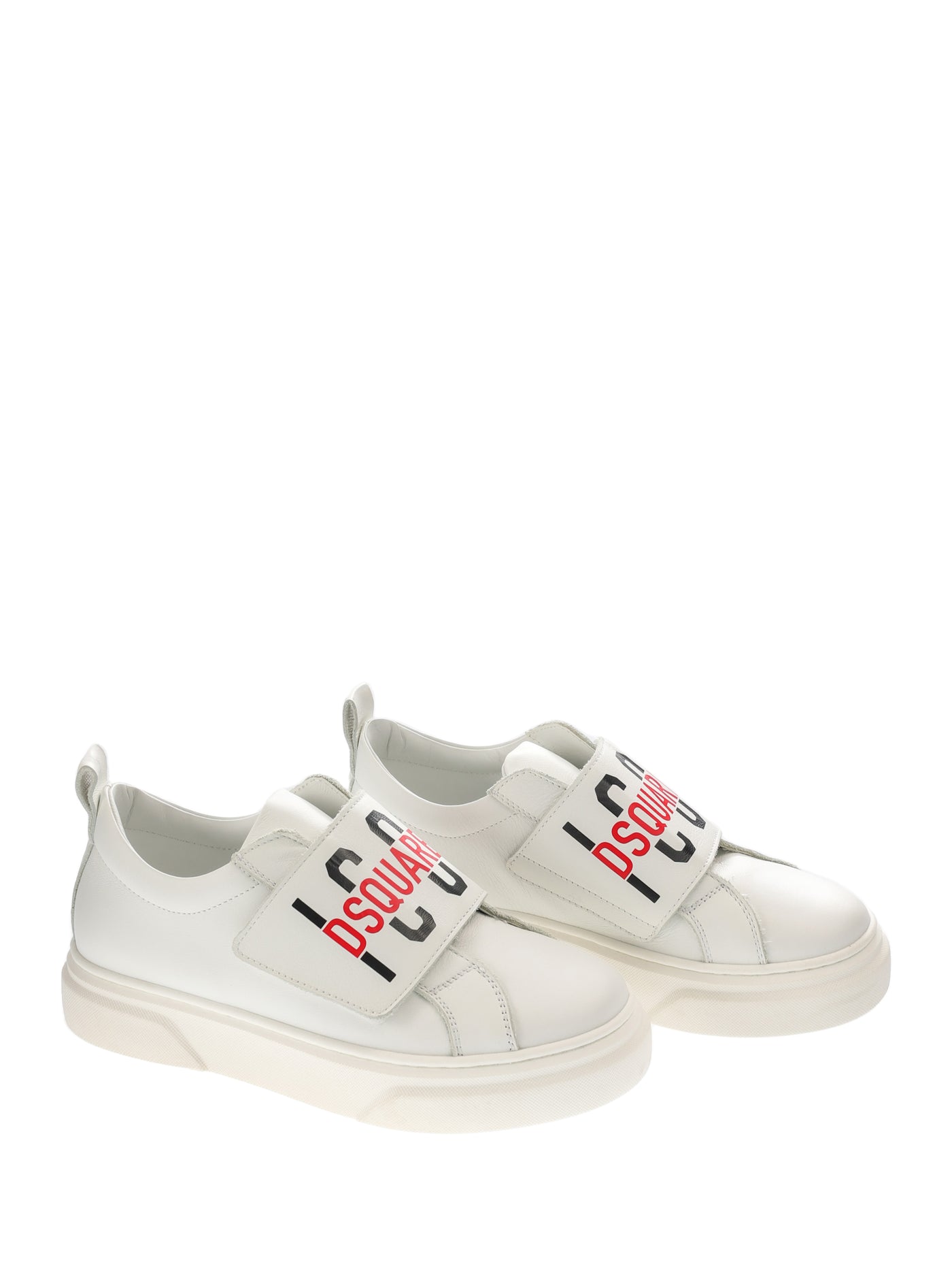 DSQUARED2 KIDS LEATHER SNEAKERS