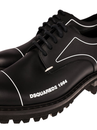 DSQUARED2 LEATHER LACED SHOES