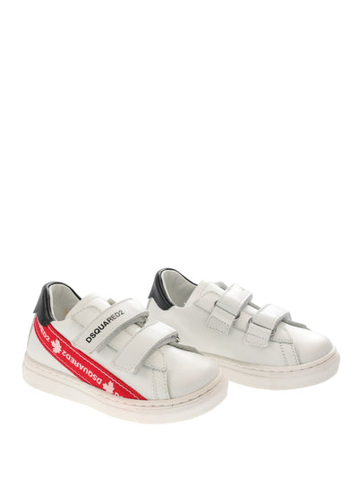 DSQUARED2 KIDS LEATHER SNEAKERS