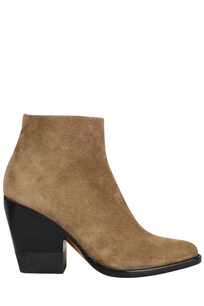 CHLOÉ LEATHER ANKLE BOOTS