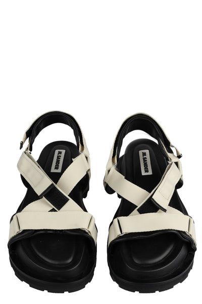 JIL SANDER LEATHER SANDALS