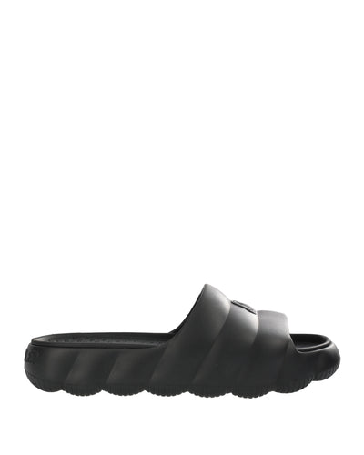 MONCLER BLACK STRAP SLIPPER SANDAL