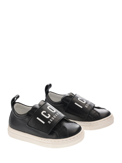 DSQUARED2 KIDS LEATHER SNEAKERS