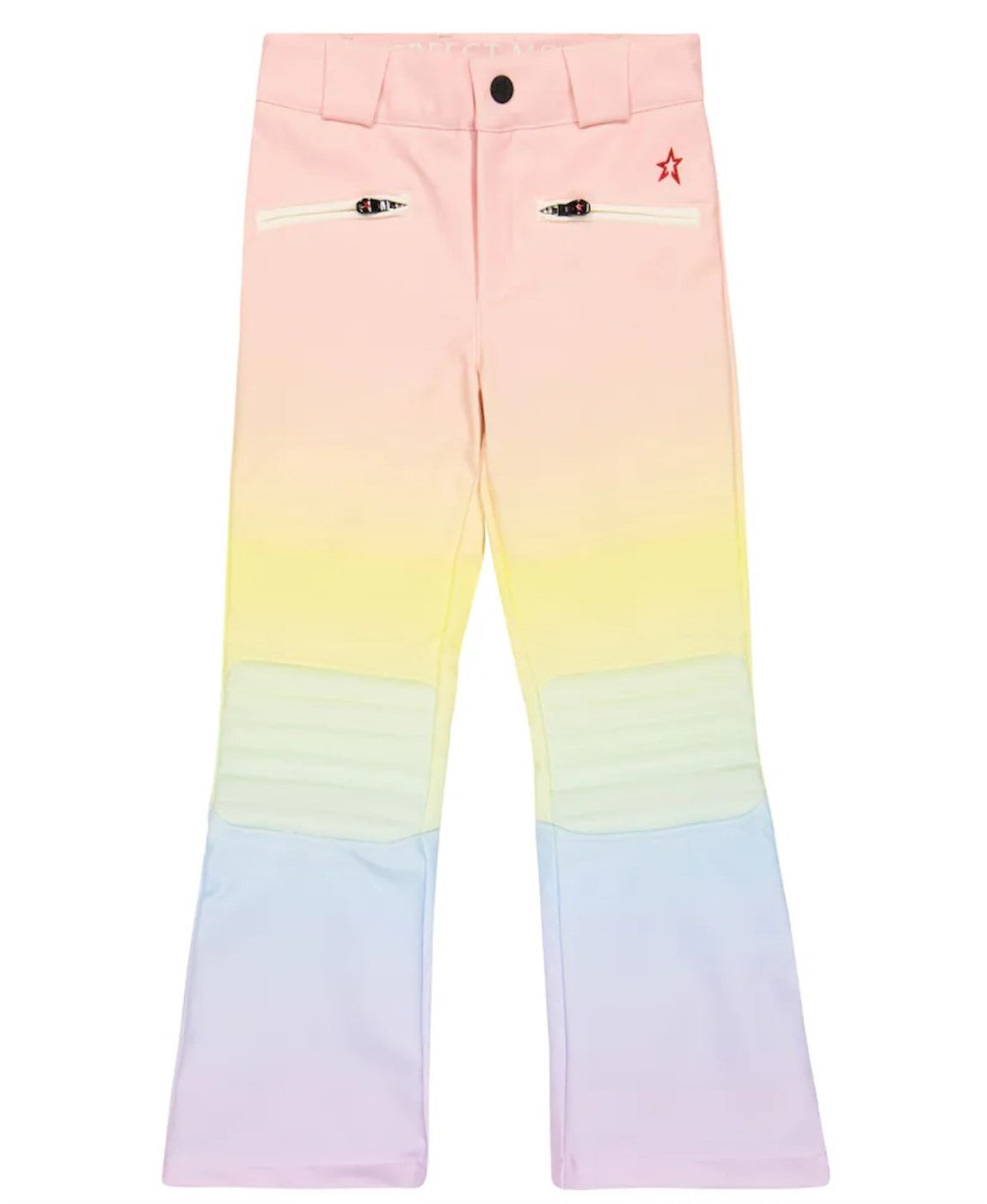 PERFECT MOMENT KIDS AURORA FLARE SKI PANTS PASTEL RAINBOW