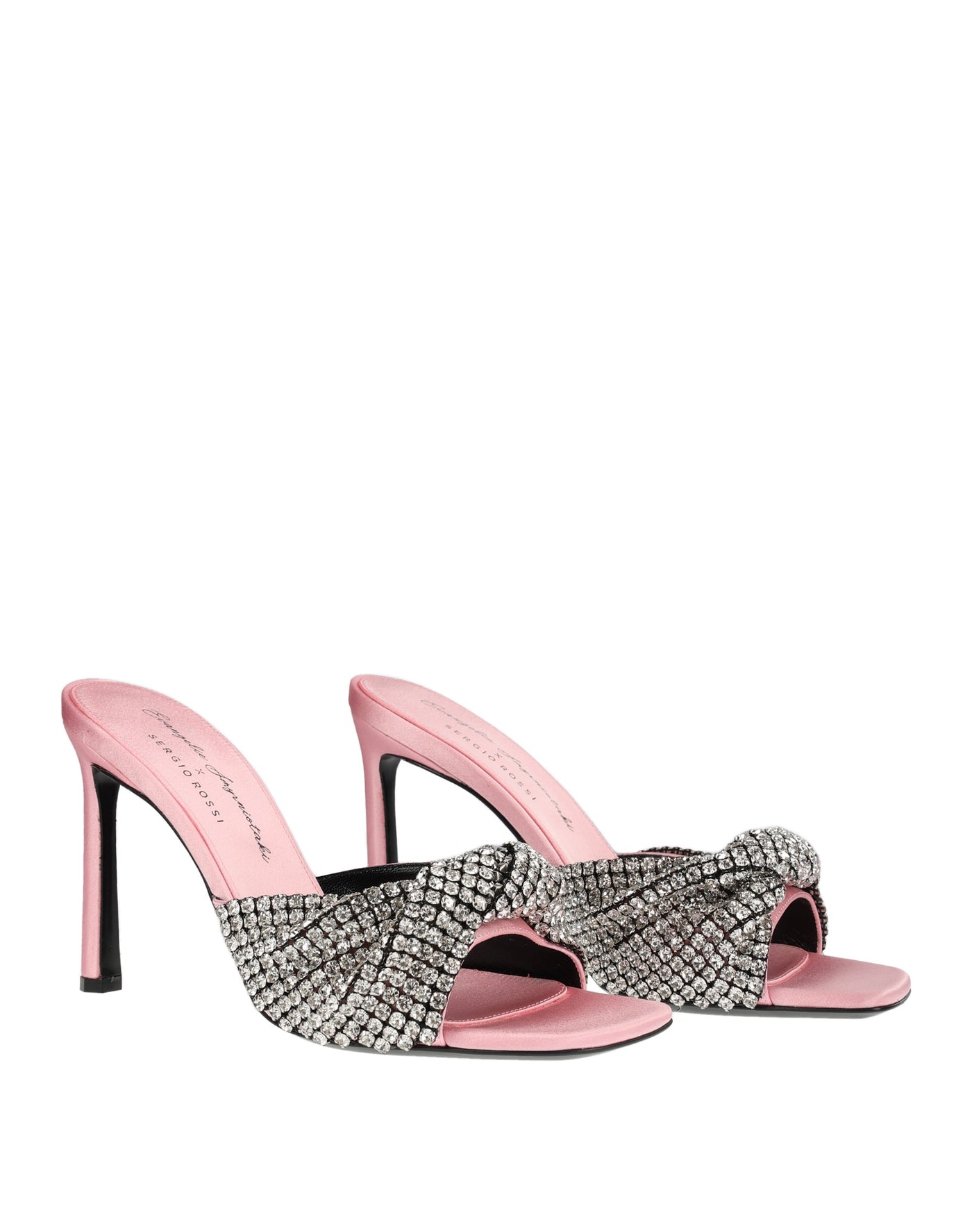 SERGIO ROSSI SANDAL WITH PINK STRASS