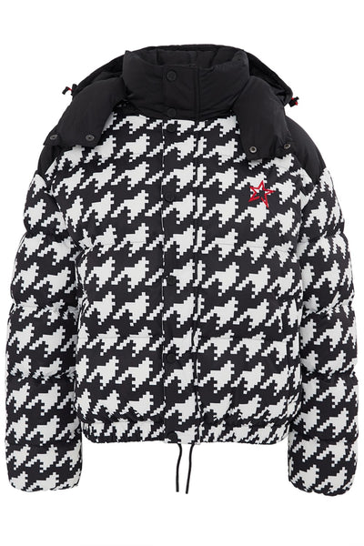 PERFECT MOMENT PUFFER SKI JACKET HOUNDSTOOTH