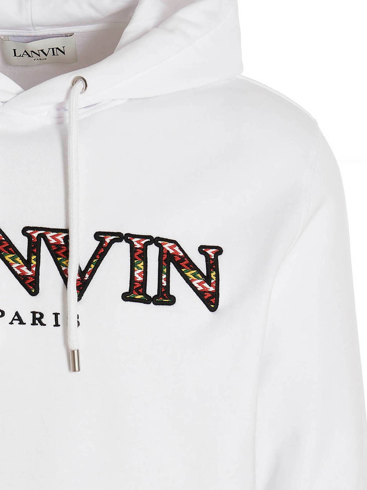 LANVIN WHITE HOODED SWEATSHIRT 