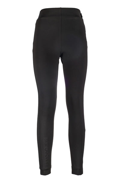 MONCLER GRENOBLE BLACK LEGGINGS 