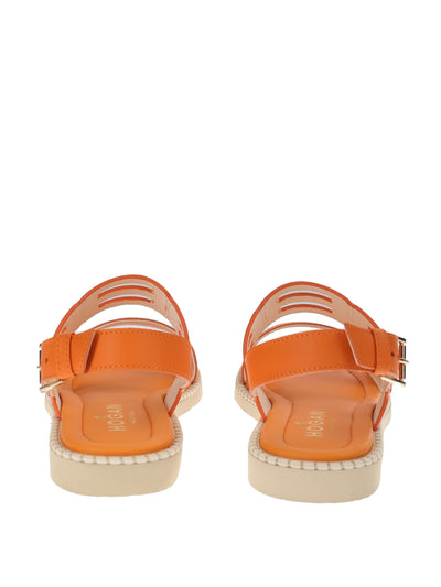 HOGAN ORANGE SANDAL 