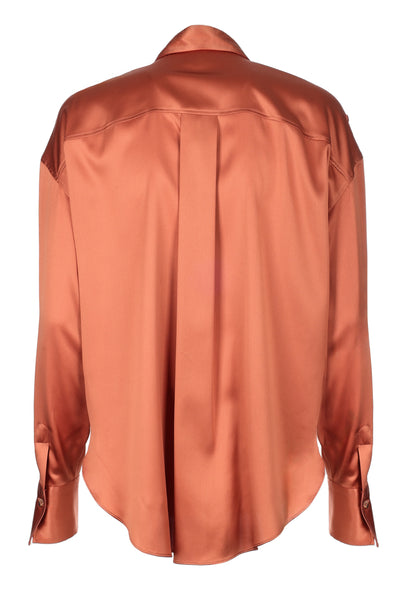 BRUNELLO CUCINELLI SATIN SILK BLOUSE