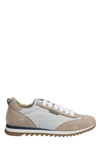 BRUNELLO CUCINELLI KIDS LEATHER SNEAKERS