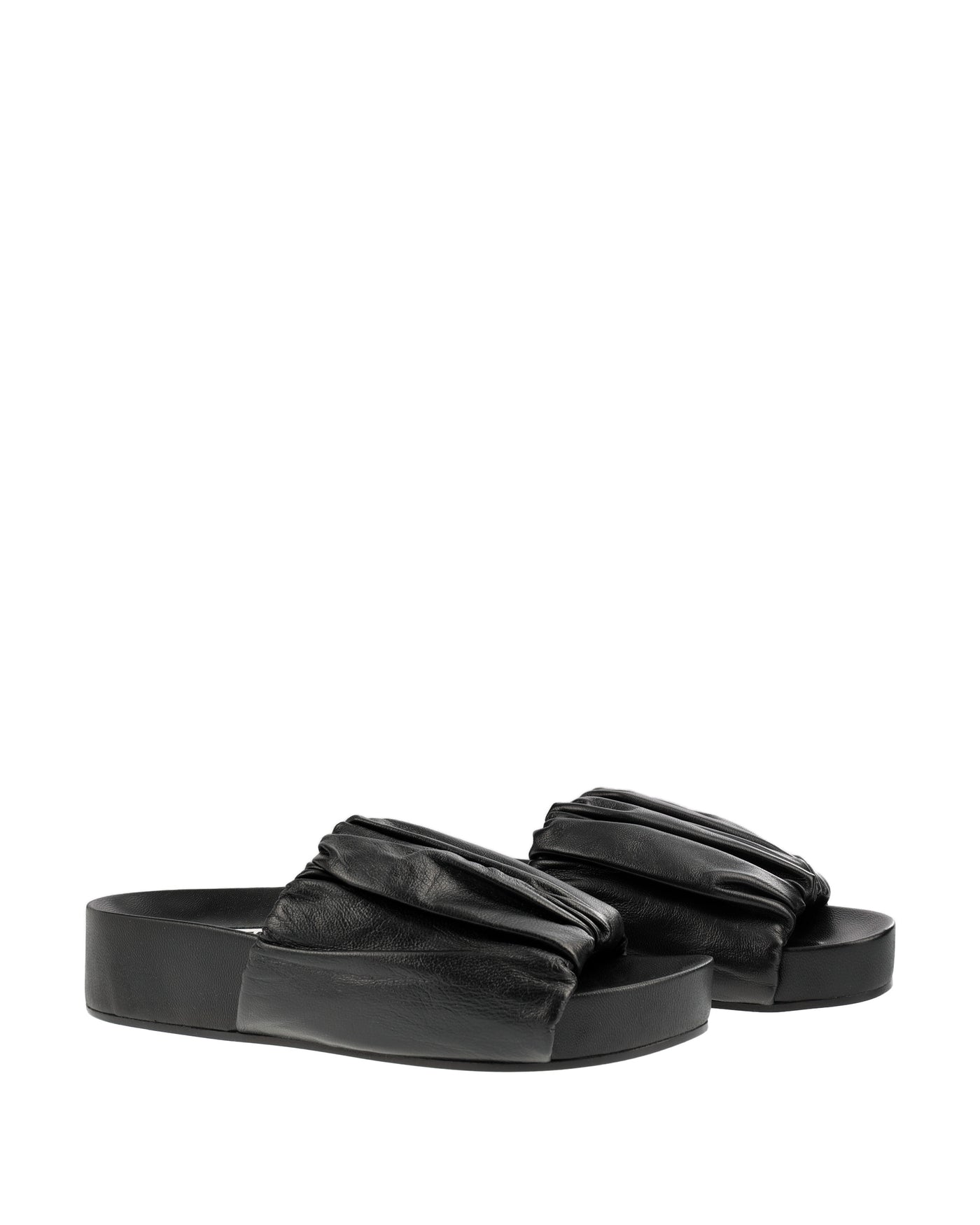 JIL SANDER BLACK STRAP SANDAL