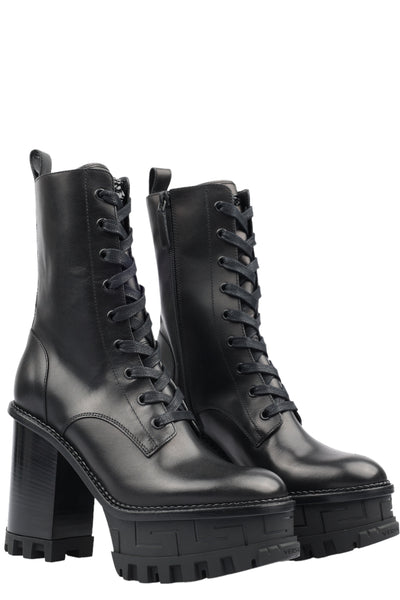 VERSACE LEATHER BOOTS