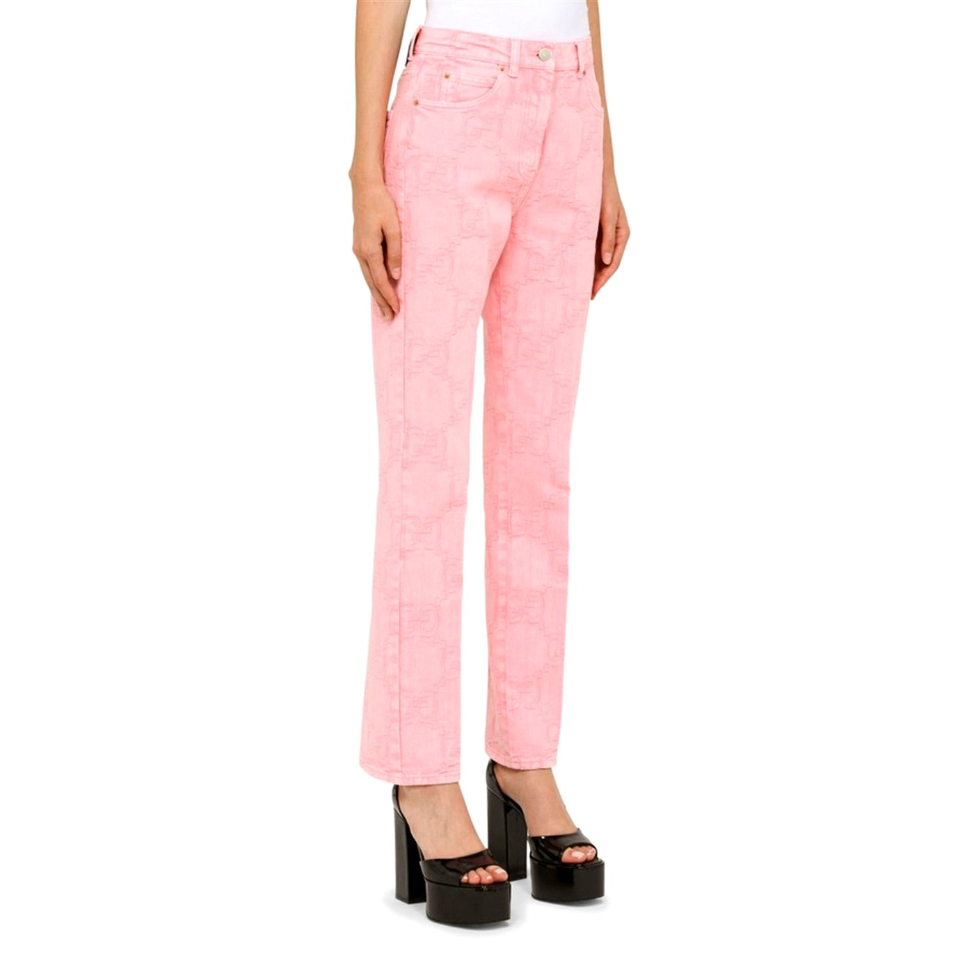 GUCCI CALIFORNIA JEANS IN PINK GG DENIM