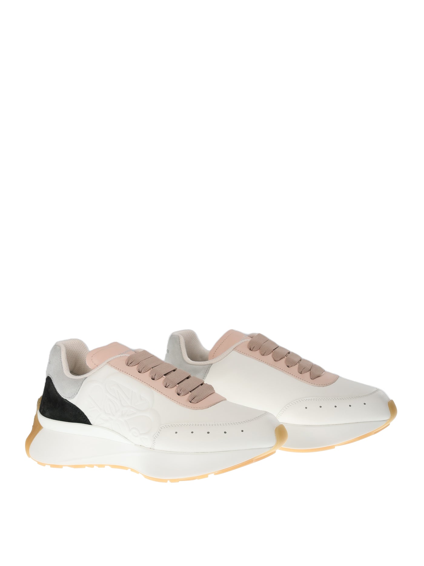 ALEXANDER MCQUEEN SPRINT RUNNER WHITE SNEAKERS 