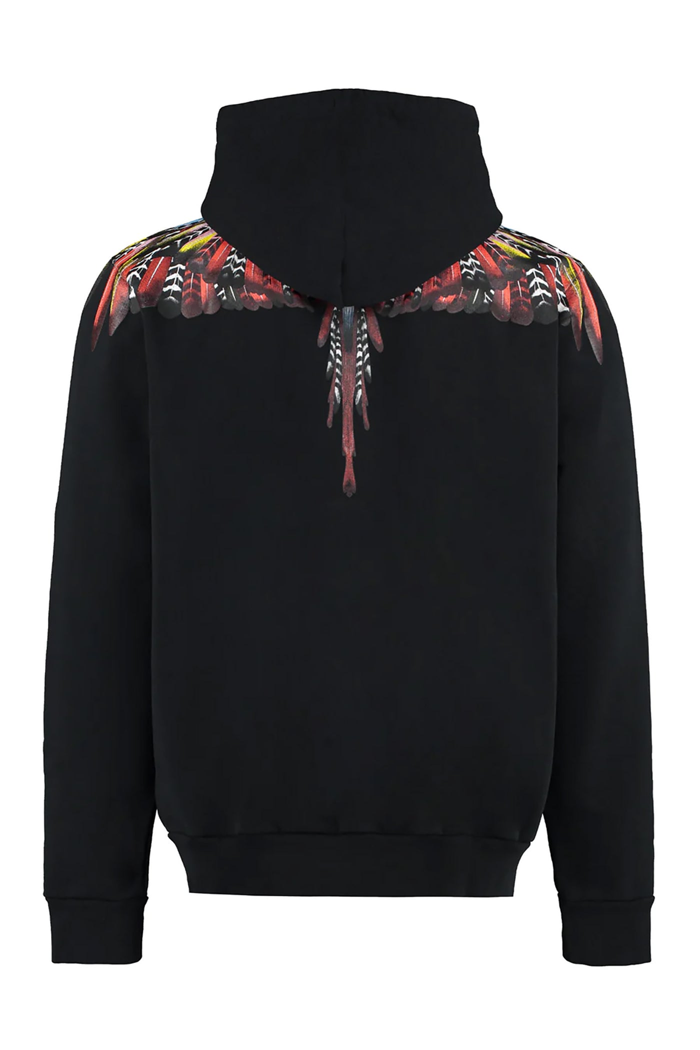 MARCELO BURLON BLACK HOODED SWEATSHIRT 