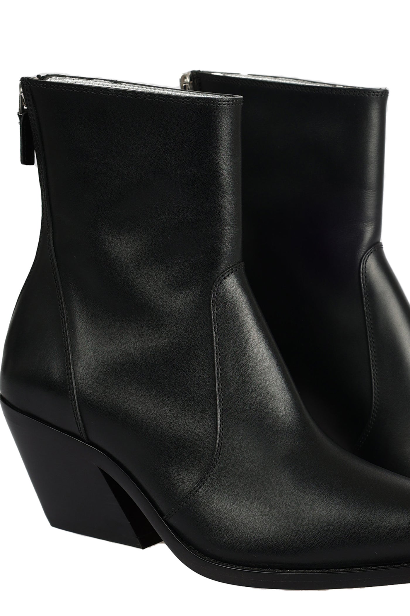 GIVENCHY LEATHER COWBOY ANKLE BOOTS