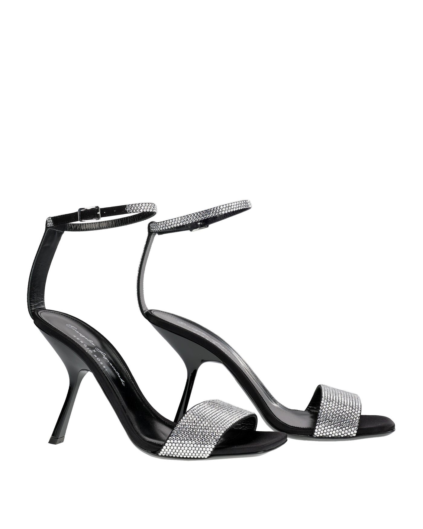 SERGIO ROSSI SANDAL WITH SILVER STRASS