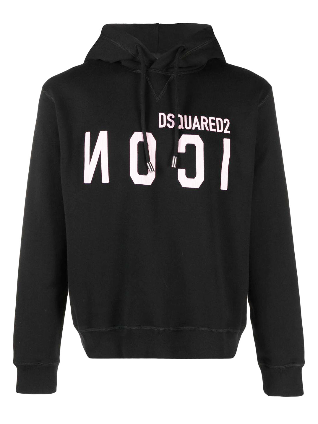 DSQUARED2 BLACK HOODED SWEATSHIRT