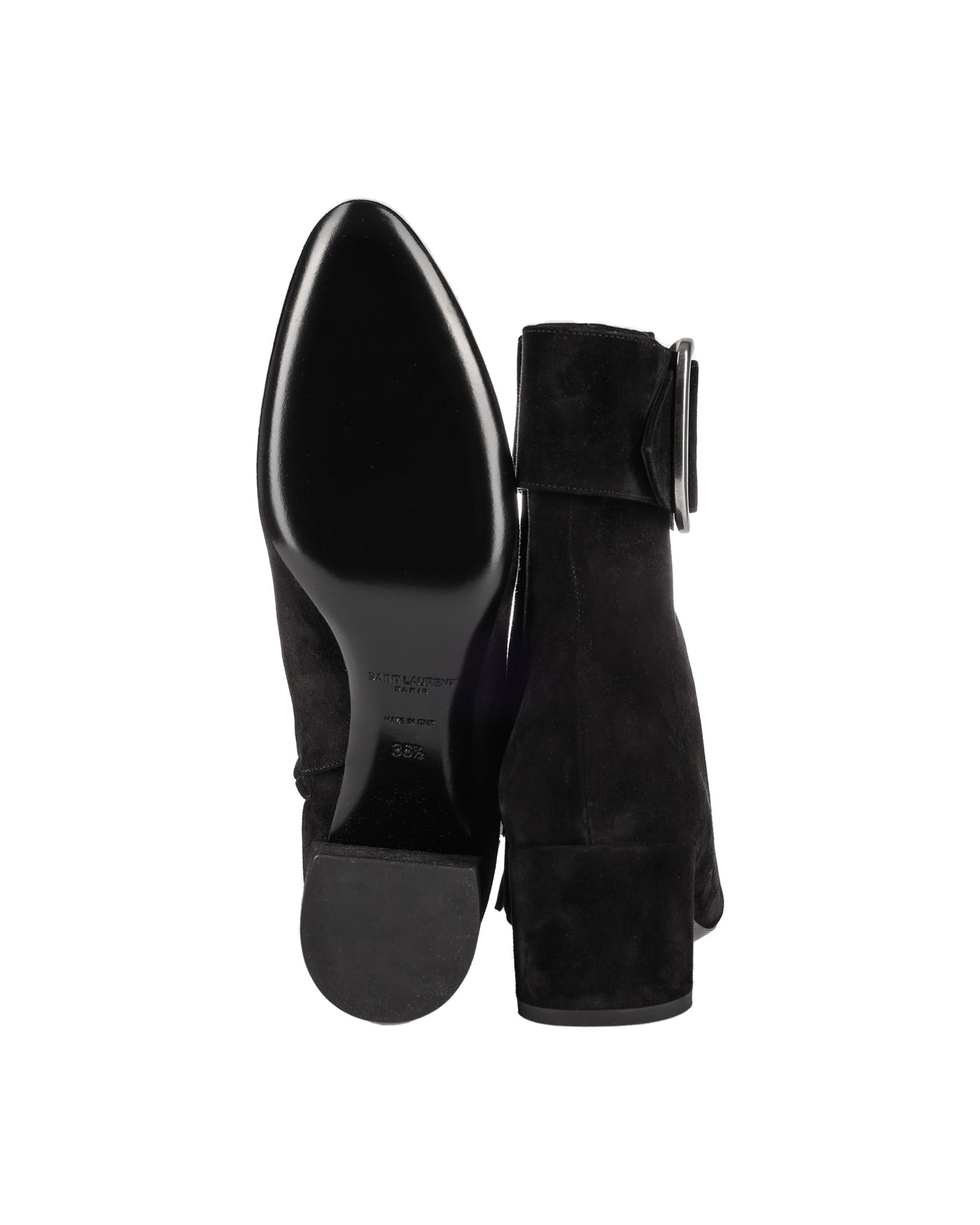 SAINT LAURENT JOPLIN LEATHER ANKLE BOOTS