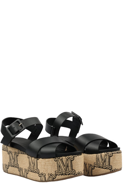 MAX MARA ZENA WEDGE SANDALS