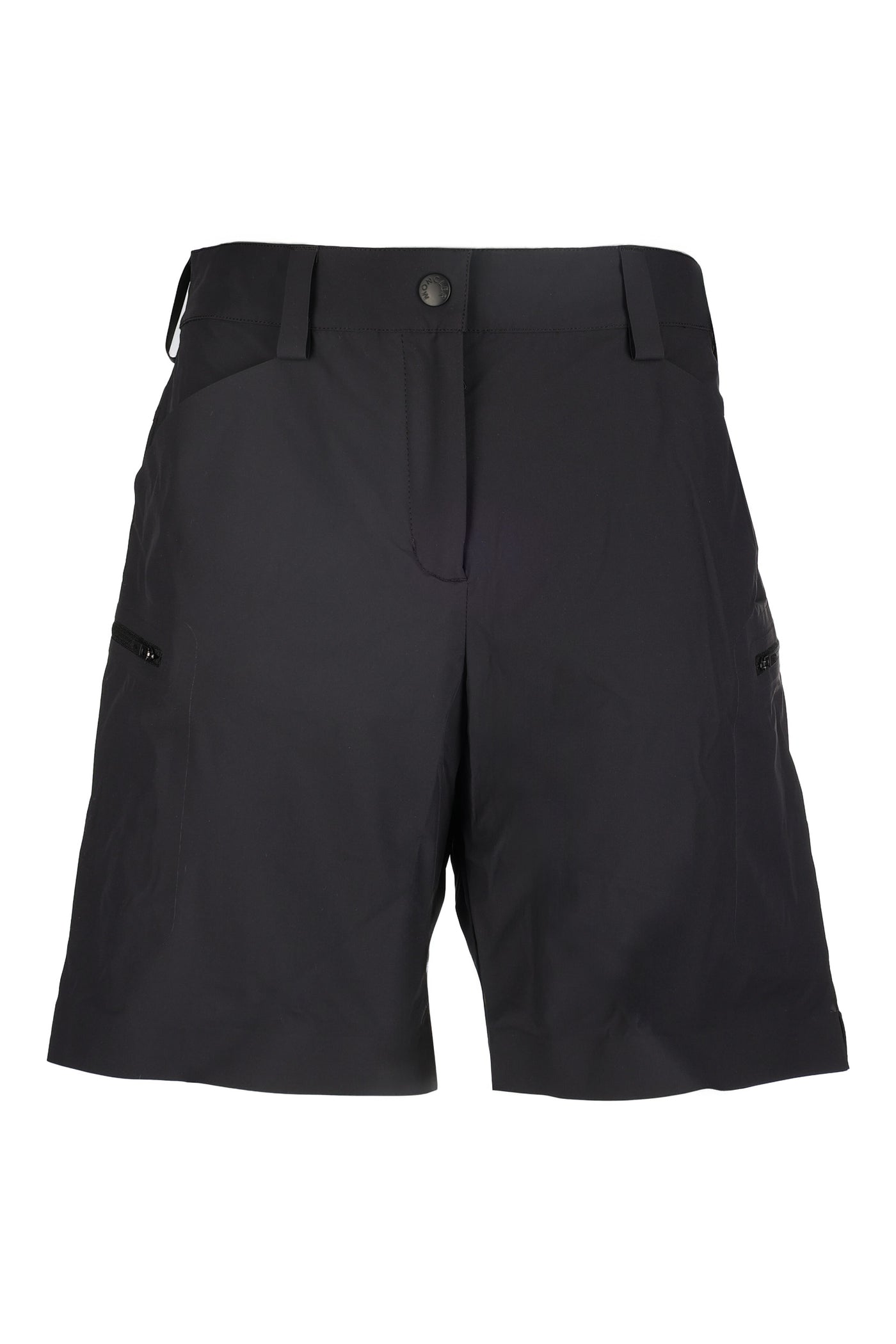 MONCLER GRENOBLE BLACK BERMUDA SHORTS 