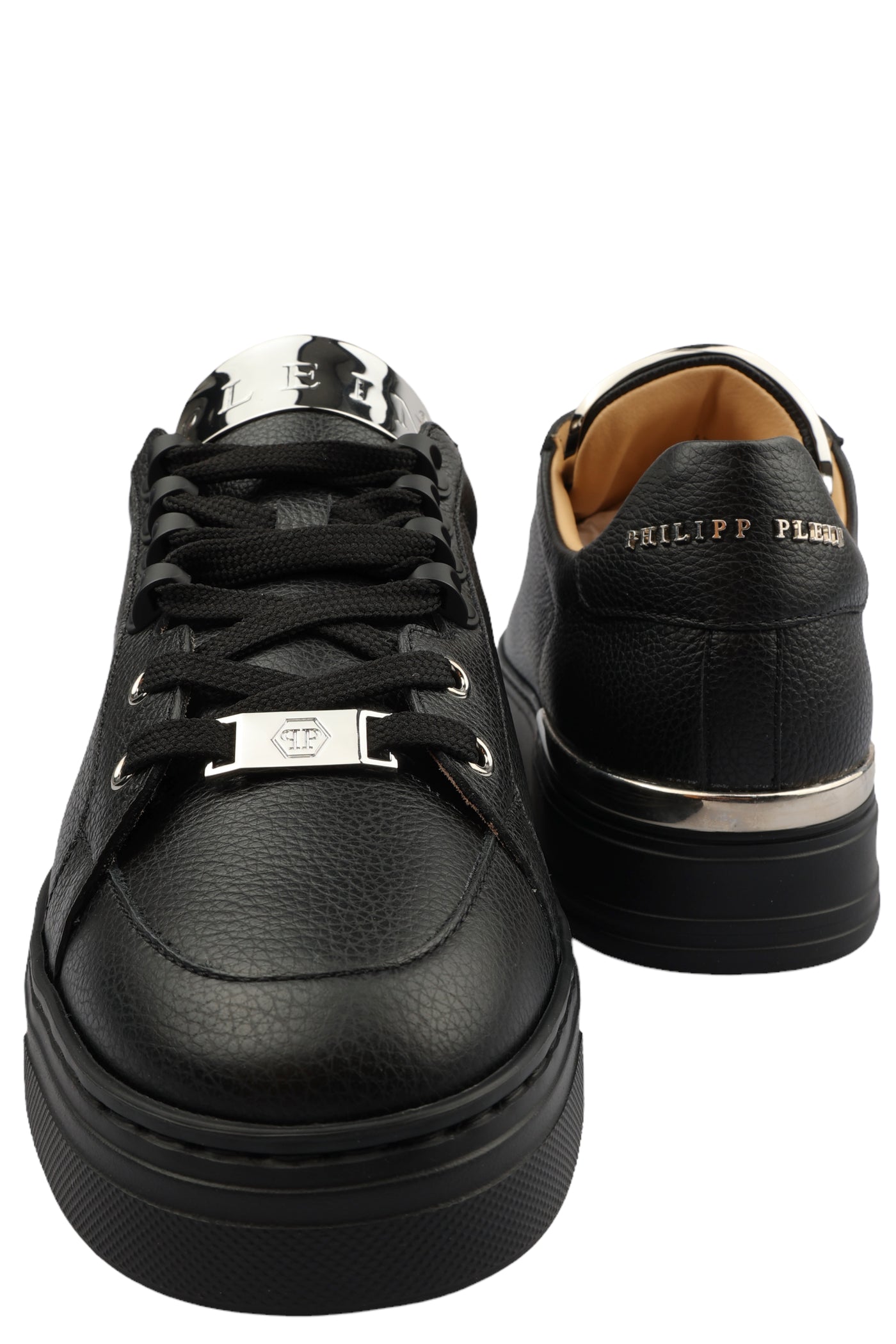 PHILIPP PLEIN LEATHER SNEAKERS