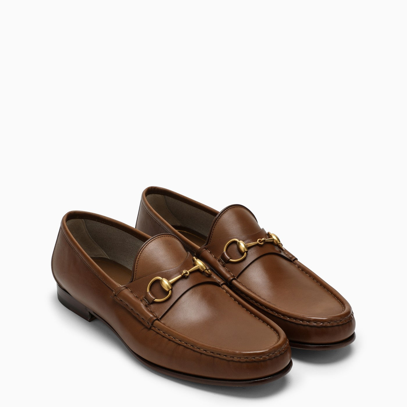 GUCCI BROWN MOCCASINS 1953 WITH HORSEBIT