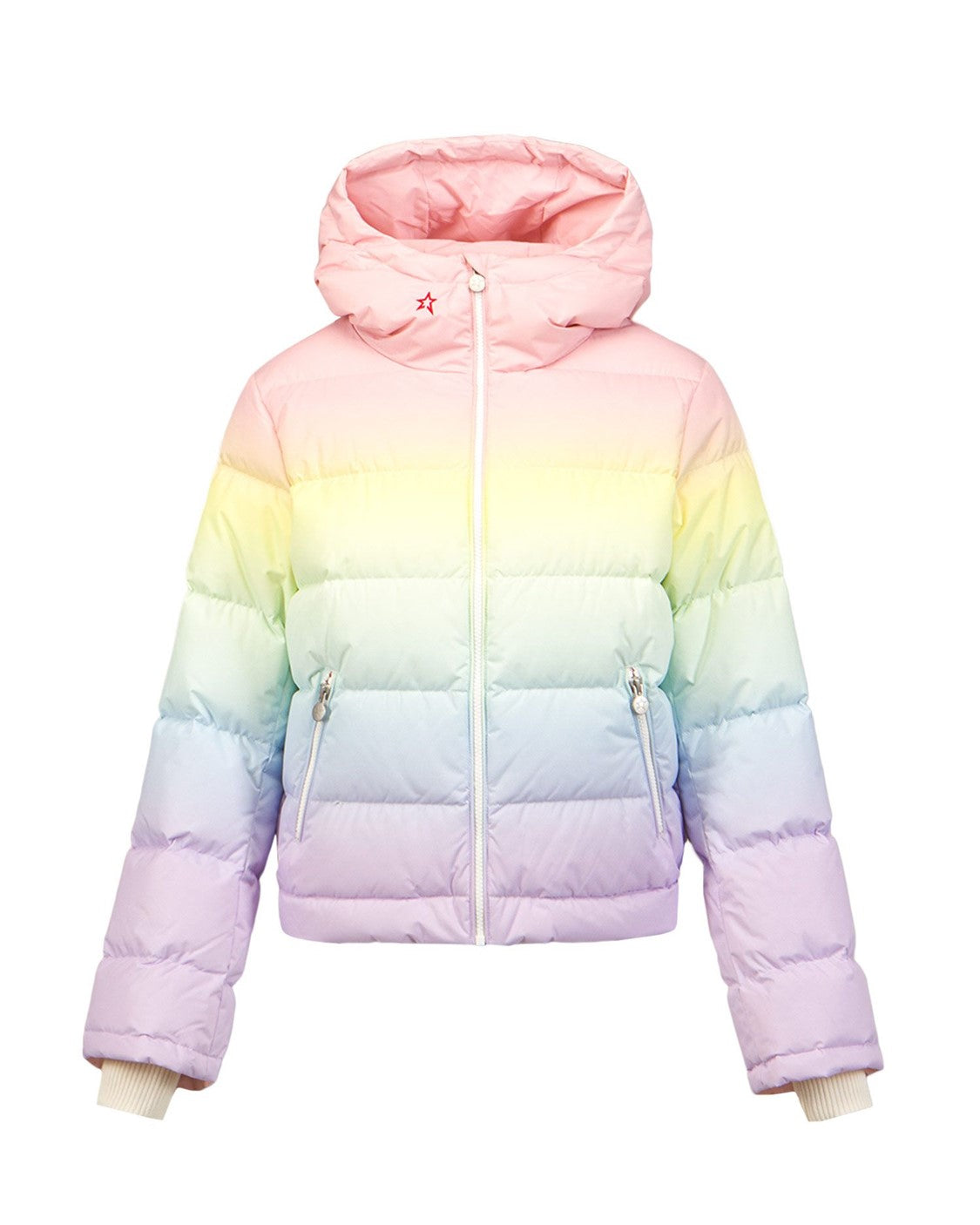 PERFECT MOMENT POLAR FLARE SKI JACKET PASTEL RAINBOW