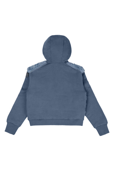 MONCLER KIDS HOODIE TEDDY EFFECT