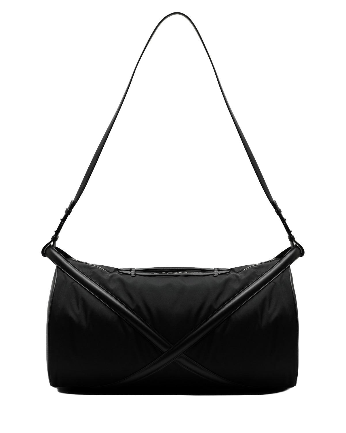 ALEXANDER MCQUEEN BLACK NYLON TRAVEL BAG